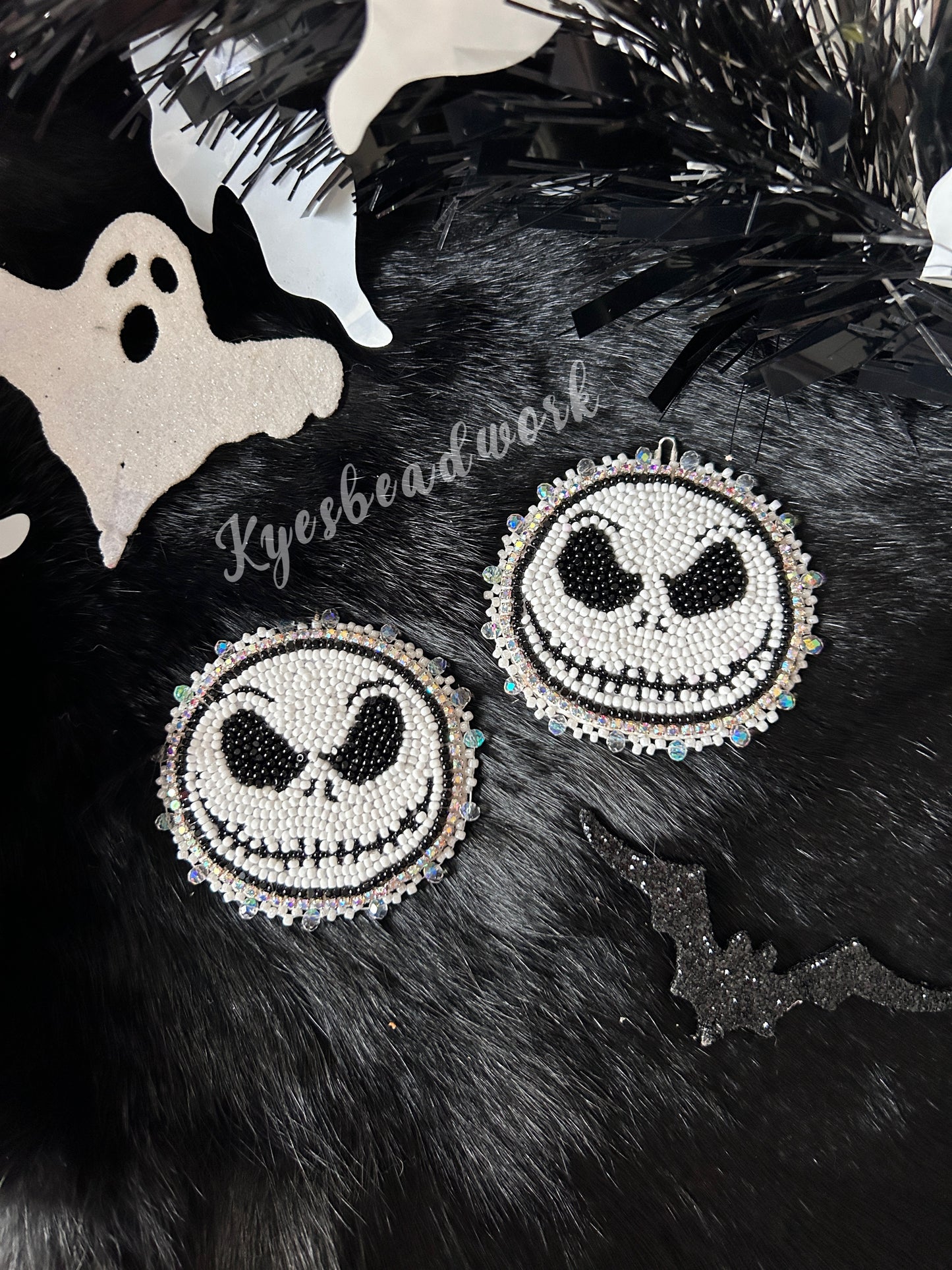 Jack Skeleton Beaded Earrings
