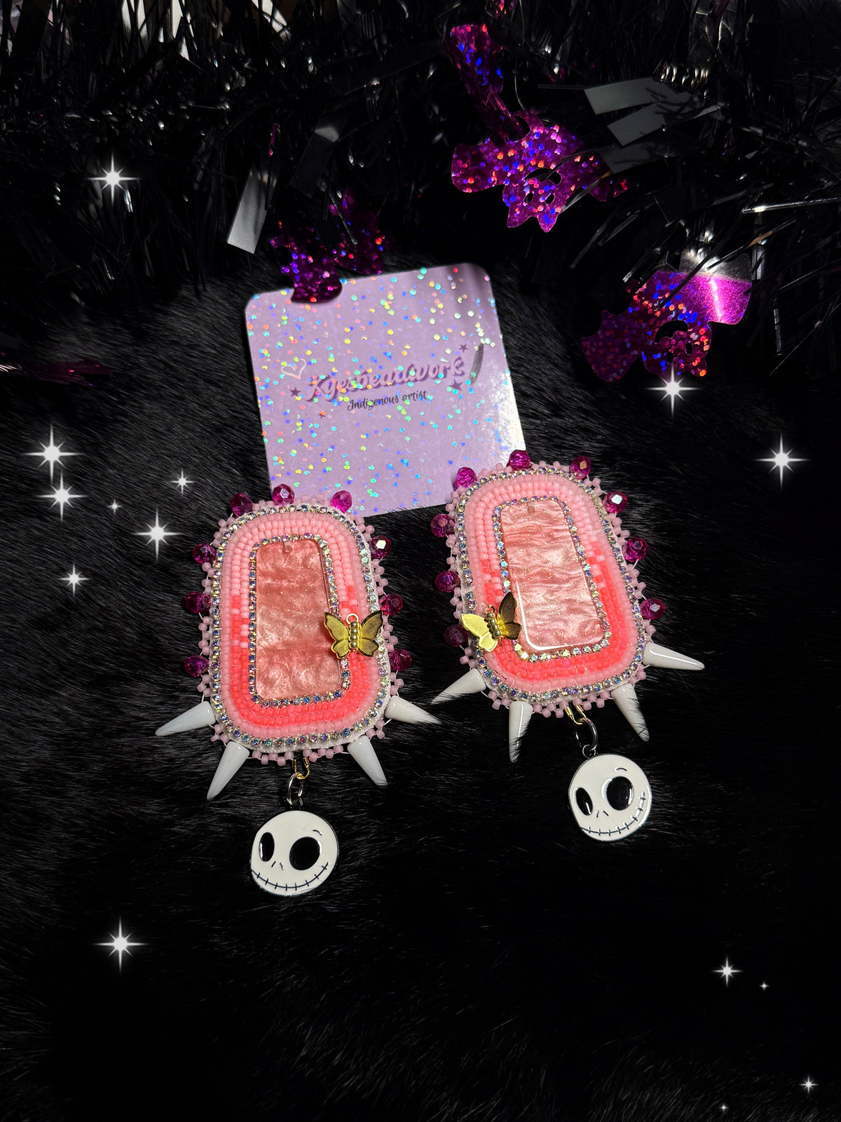 Jack Misty Spiked Earrings