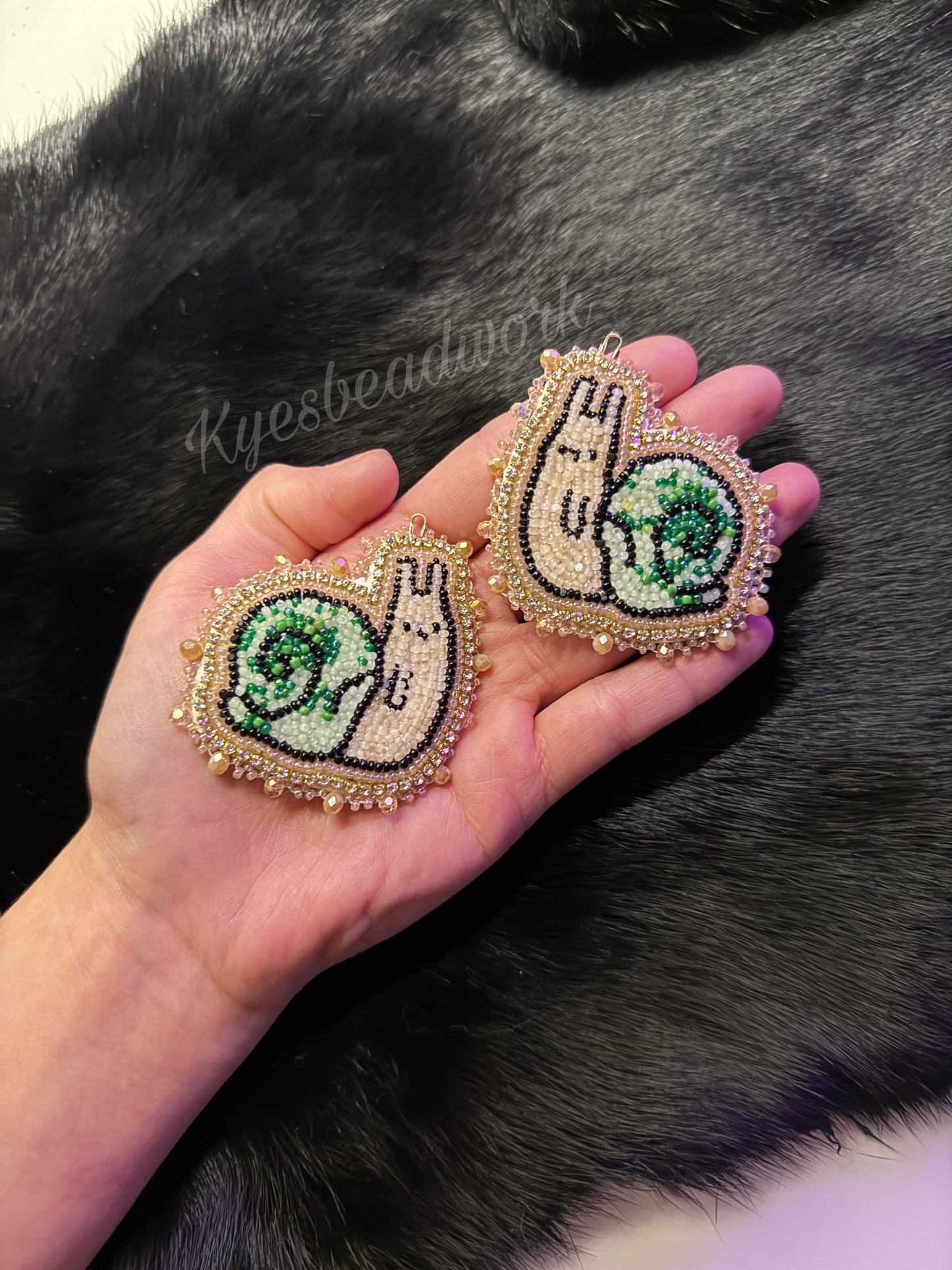 Snail Beaded Earrings