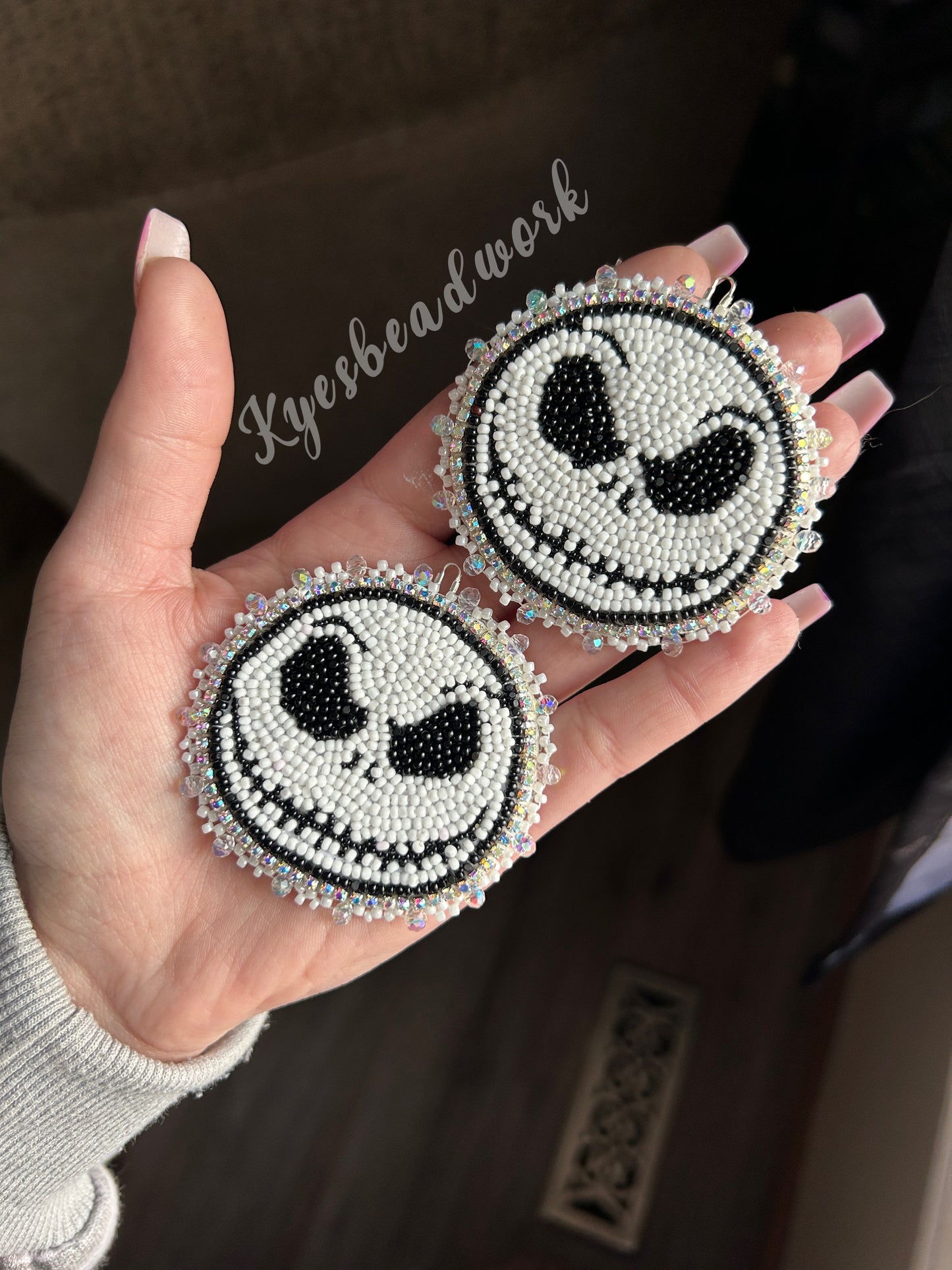 Jack Skeleton Beaded Earrings