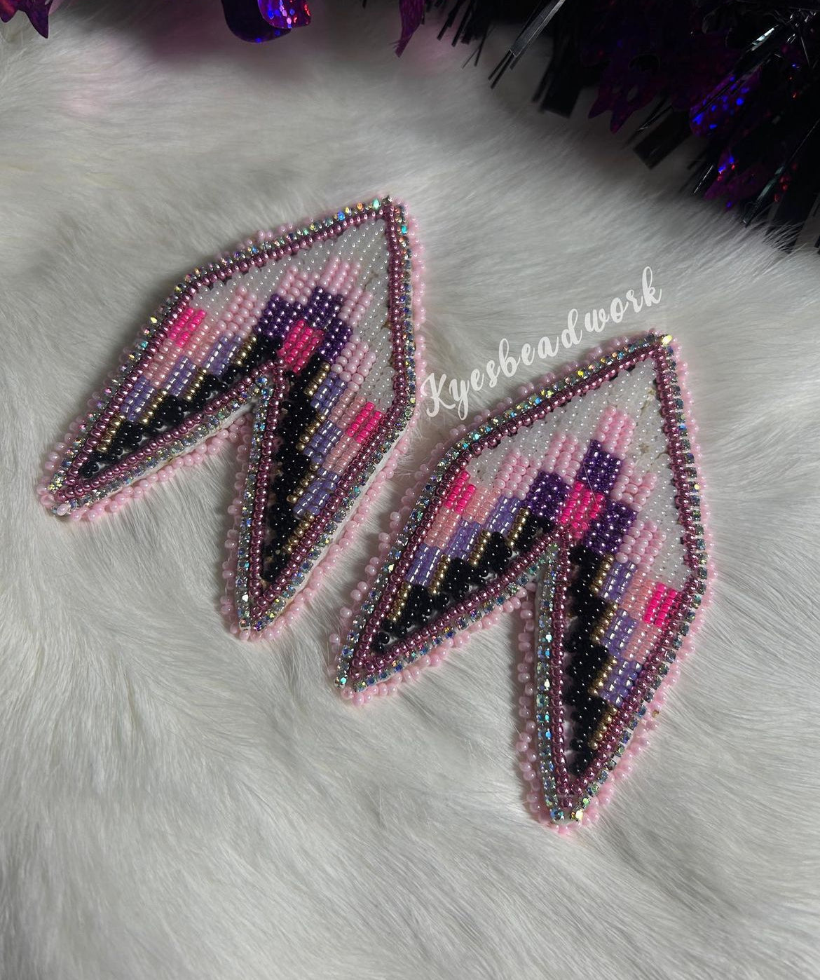 Arrow Head Beaded Earrings