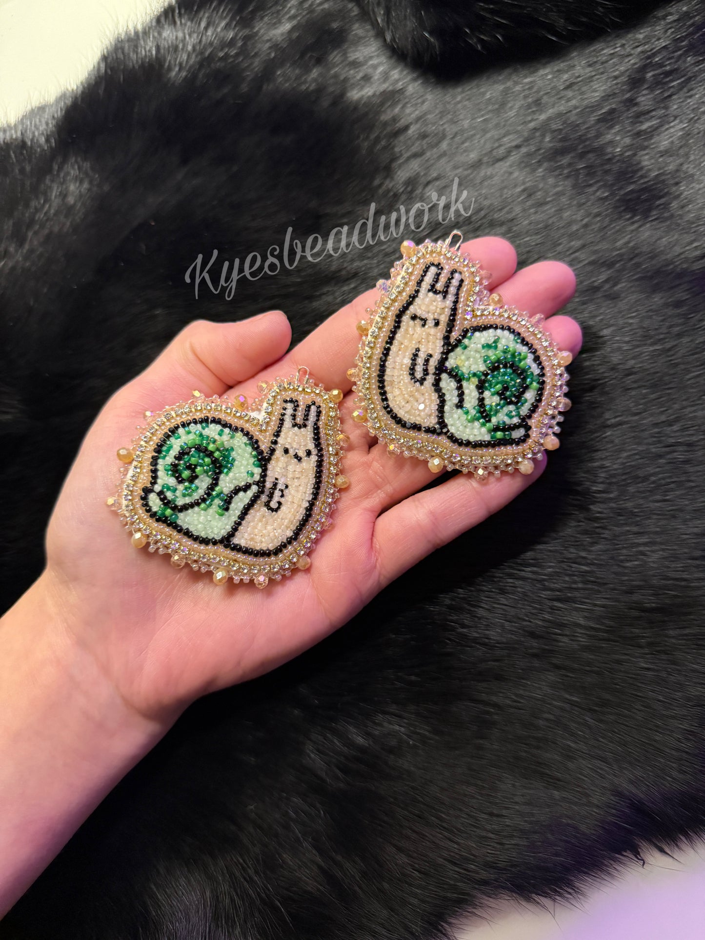 Snail Beaded Earrings