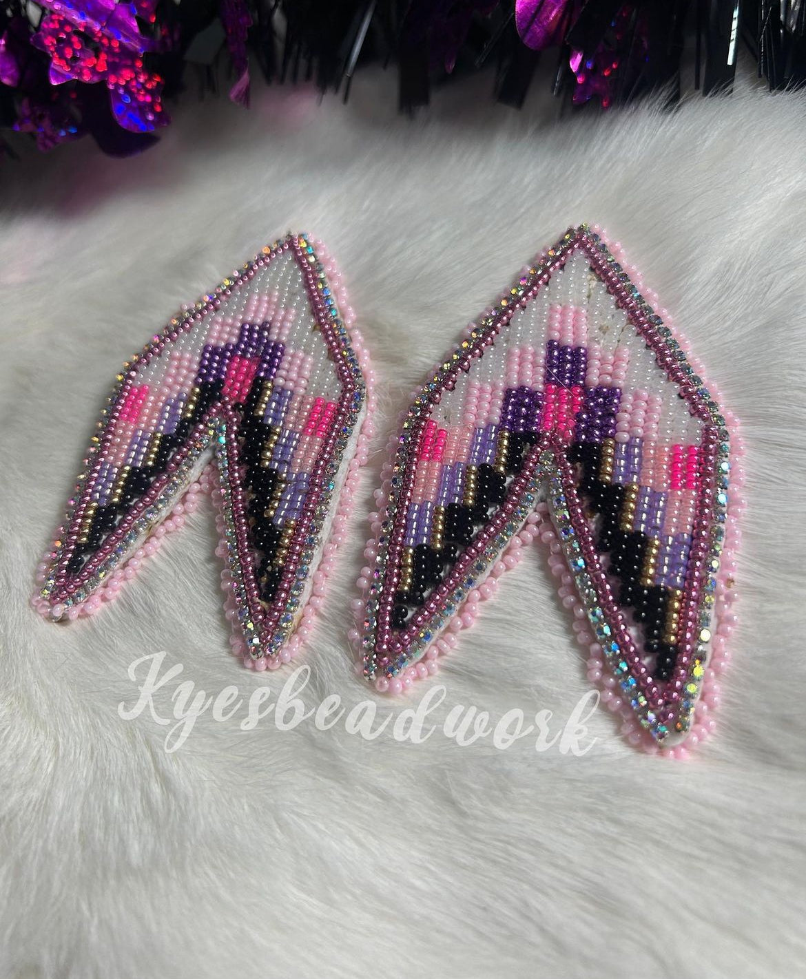 Arrow Head Beaded Earrings