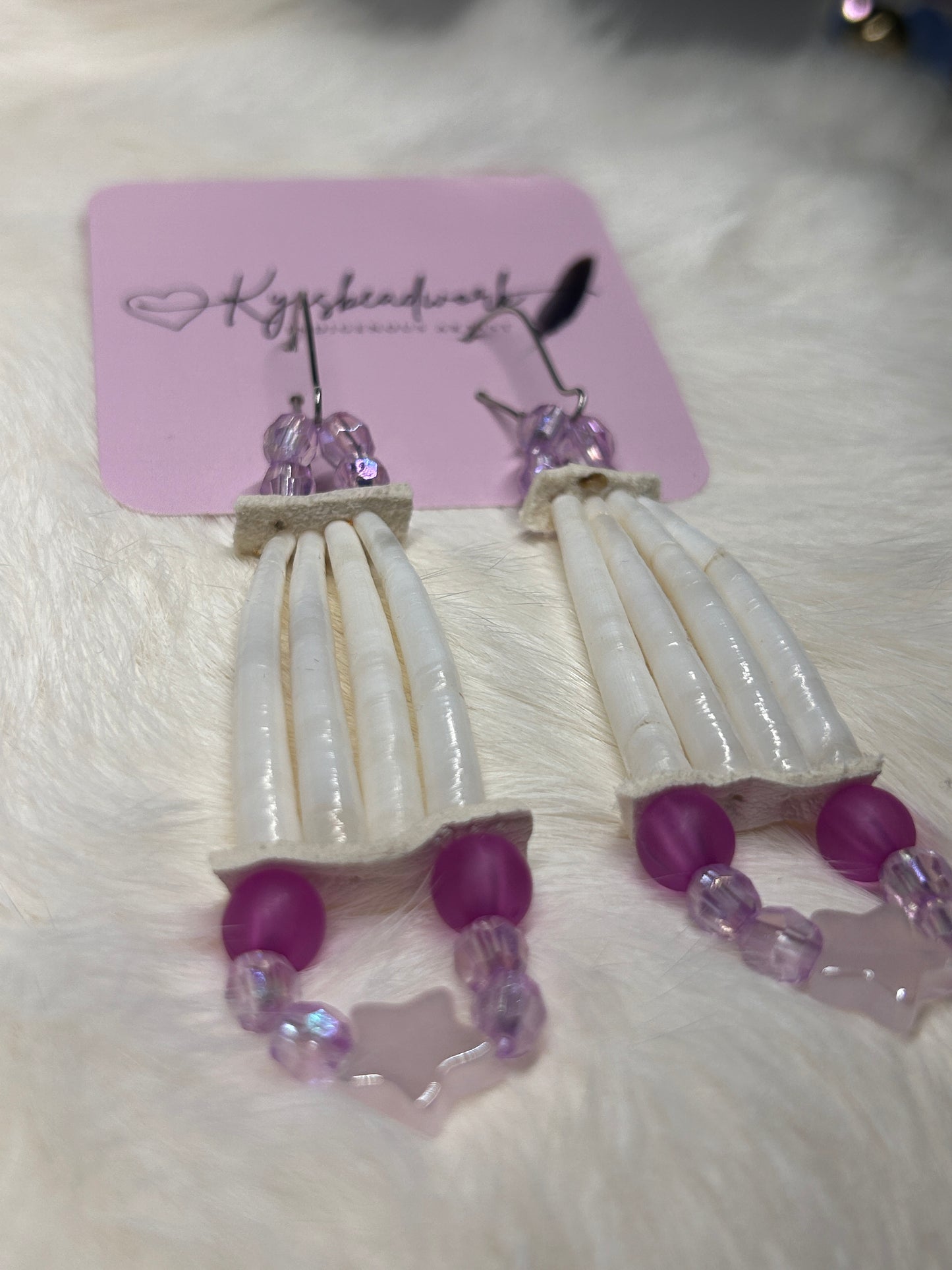 Purple Smooth Dentalium Drops