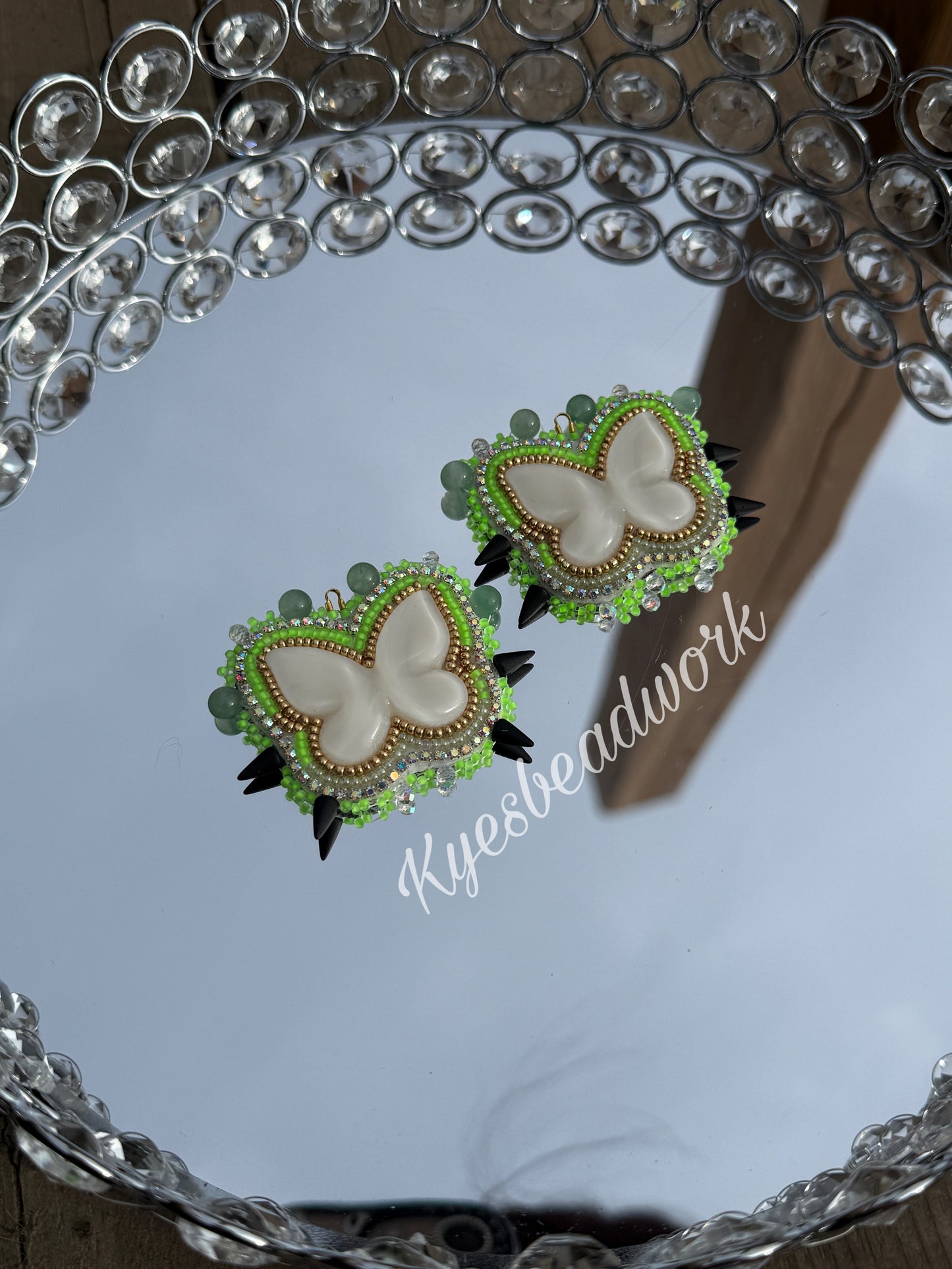 Butterfly Spiked Earrings