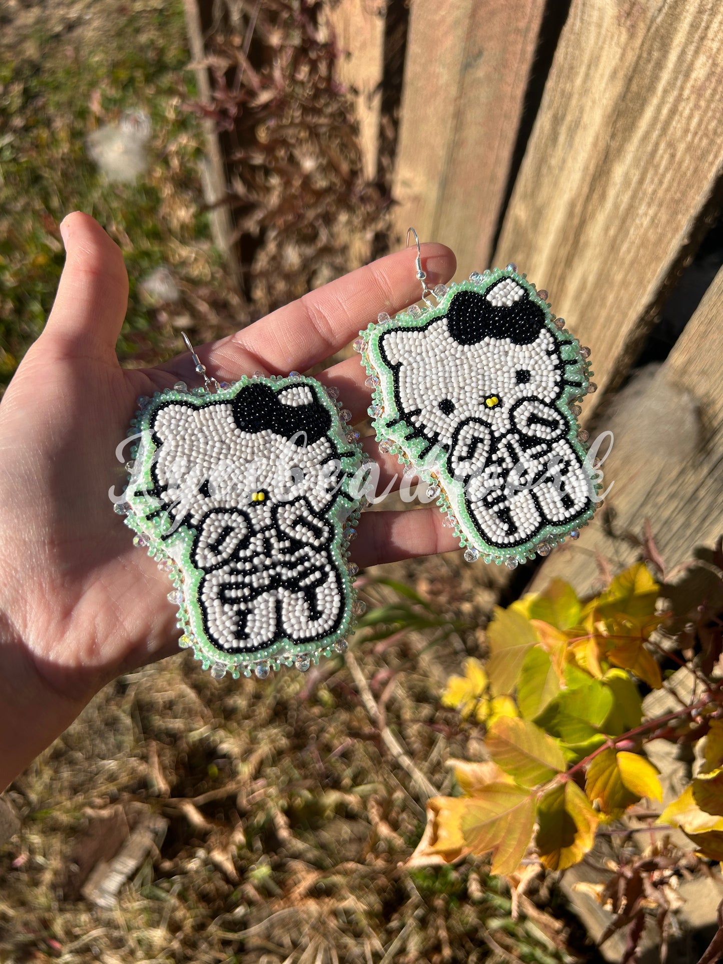 Hello Kitty Skeleton Earrings