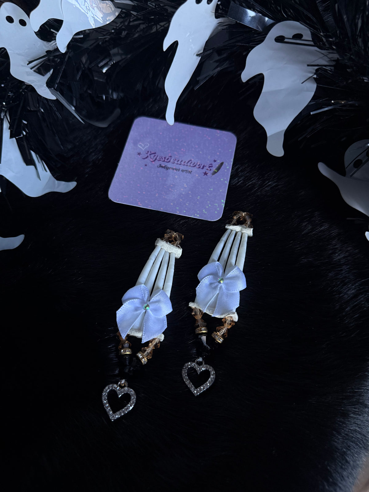 Neutral Dentalium Earrings