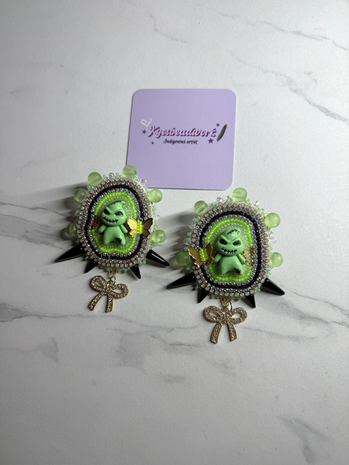 Oogie Boogie Beaded Earrings