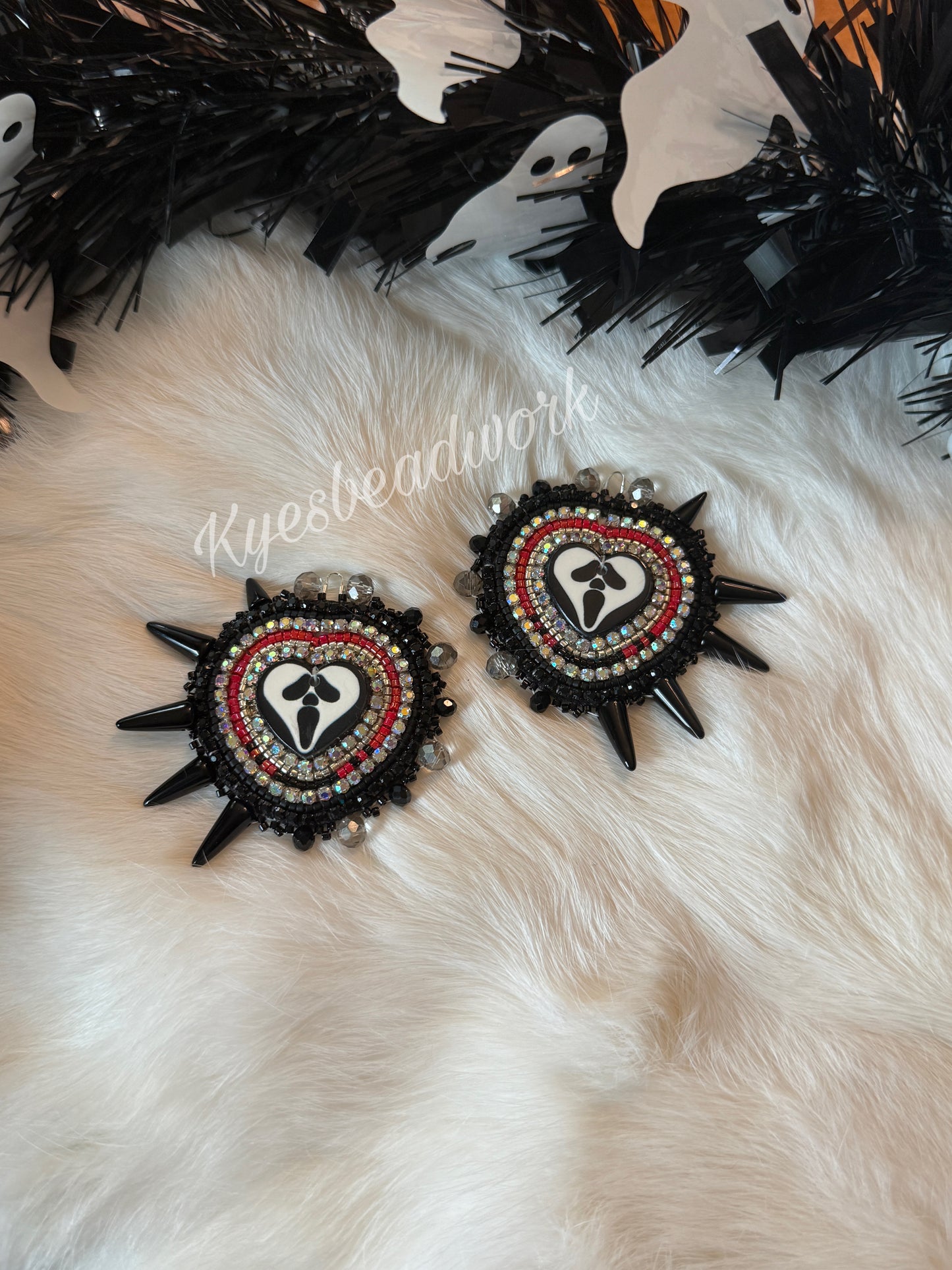 Scream Spiked Earrings
