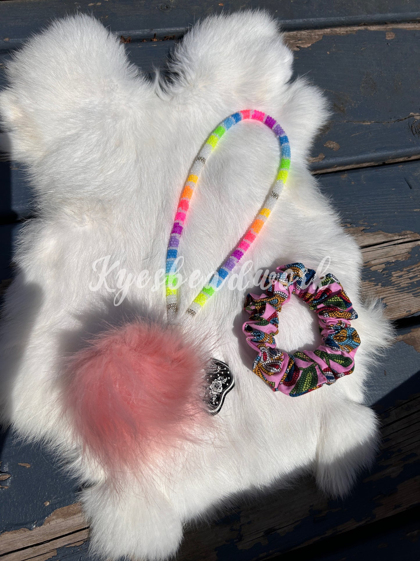 Ouija Neon Lanyard With Scrunchie