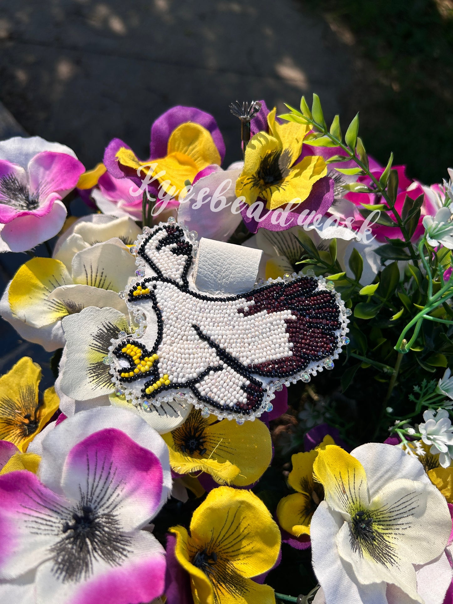 Beaded Eagle Medallion