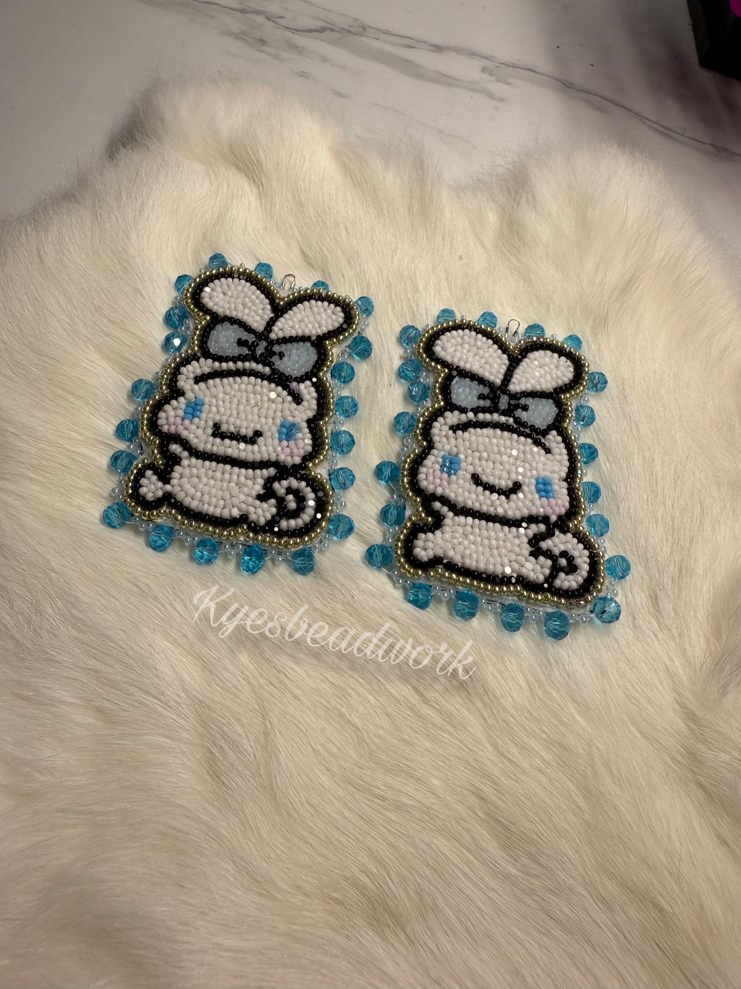 Cinnamonroll Beaded Earrings