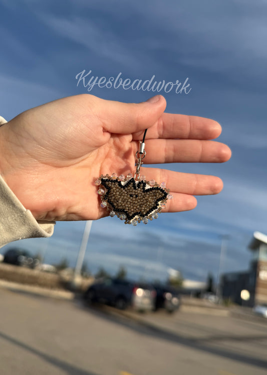 Beaded Bat Phone Charm
