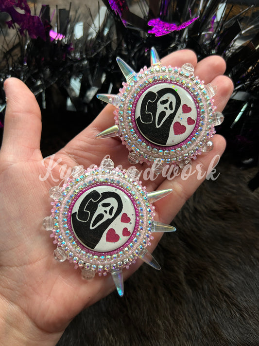 Scream Spiked Earrings