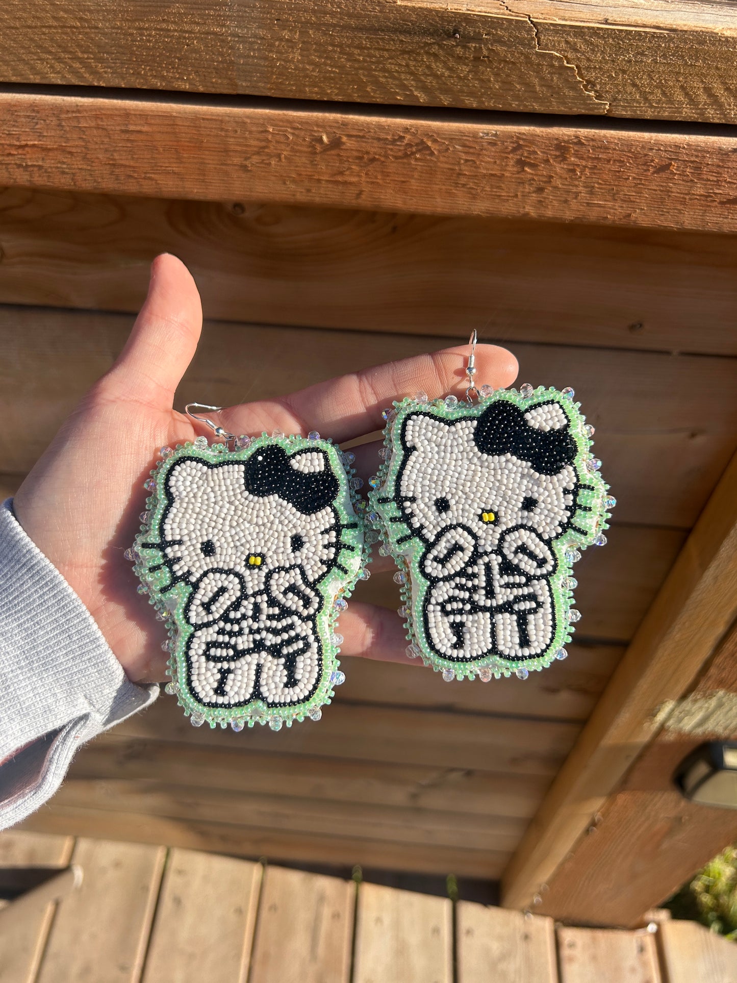 Hello Kitty Skeleton Earrings