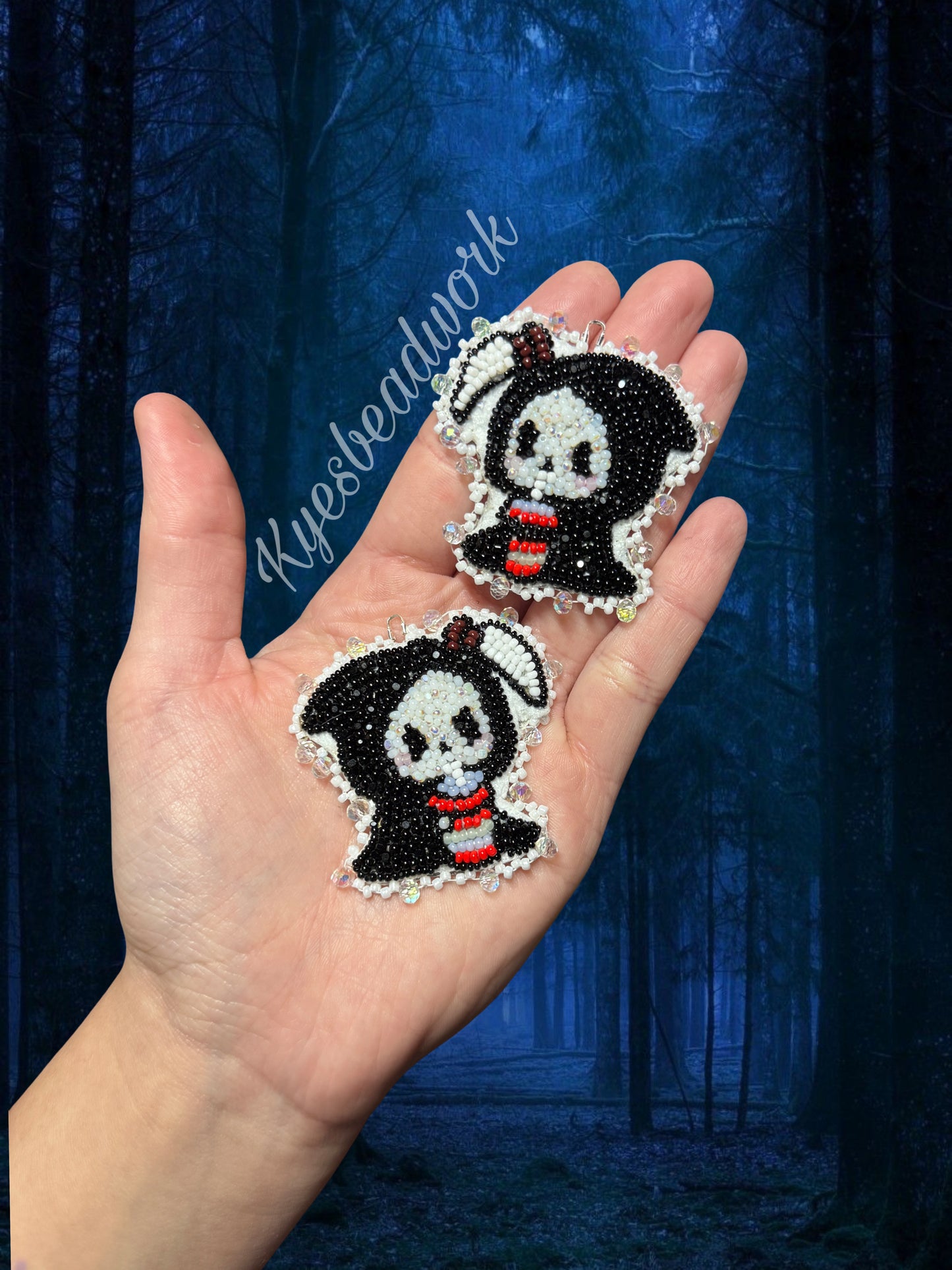 Slushy Grim Reaper Earrings