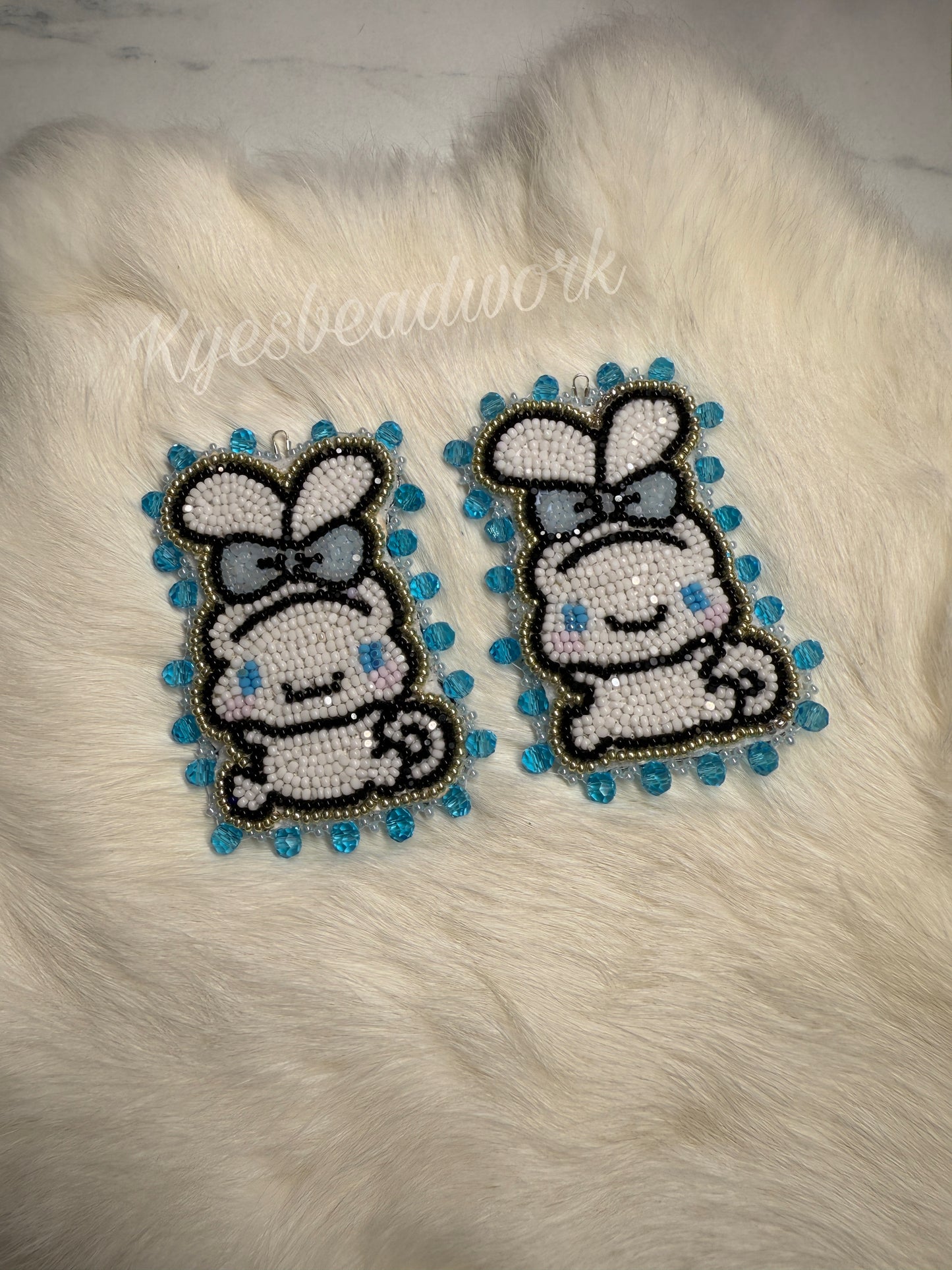 Cinnamonroll Beaded Earrings