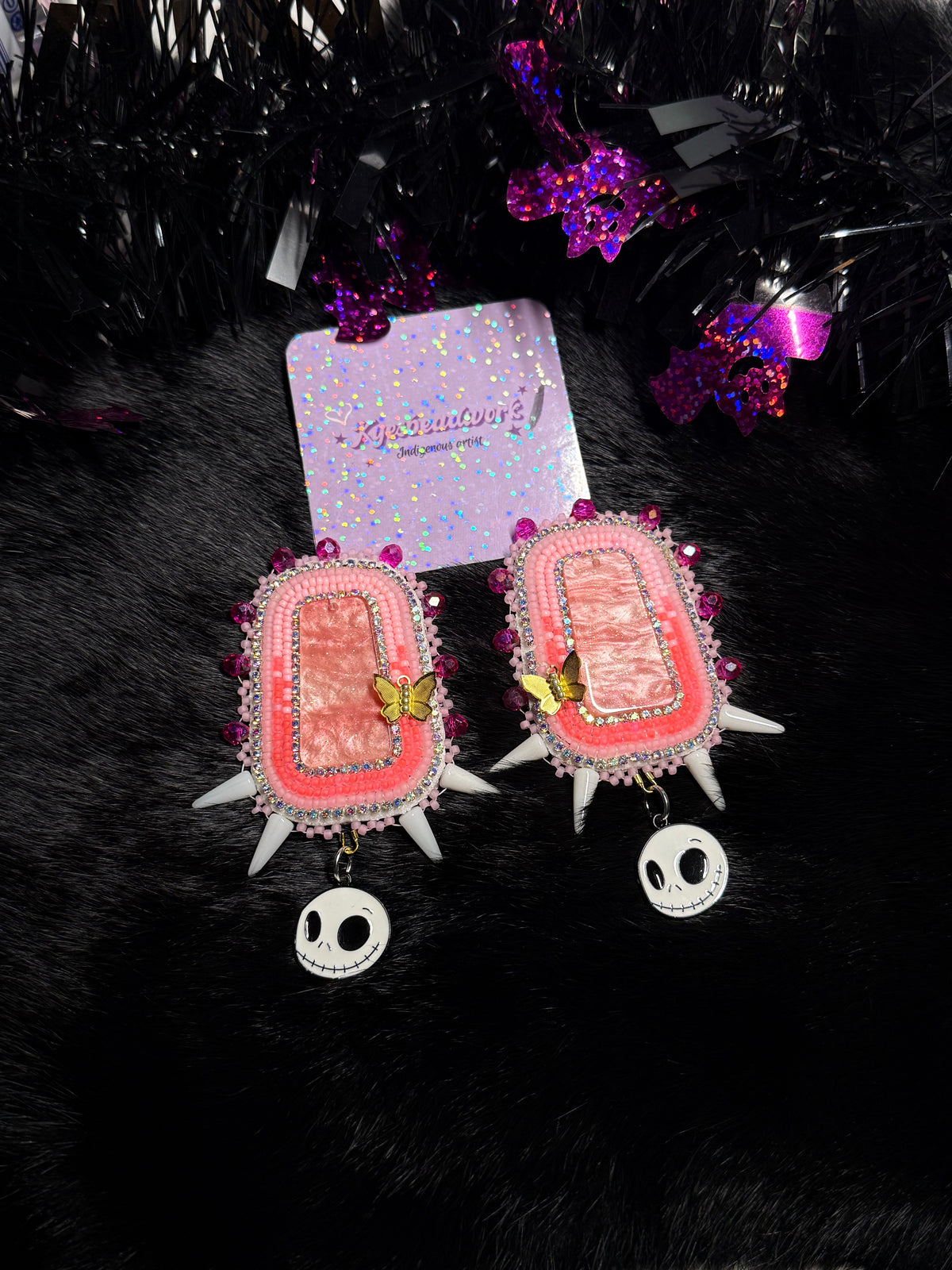 Jack Misty Spiked Earrings