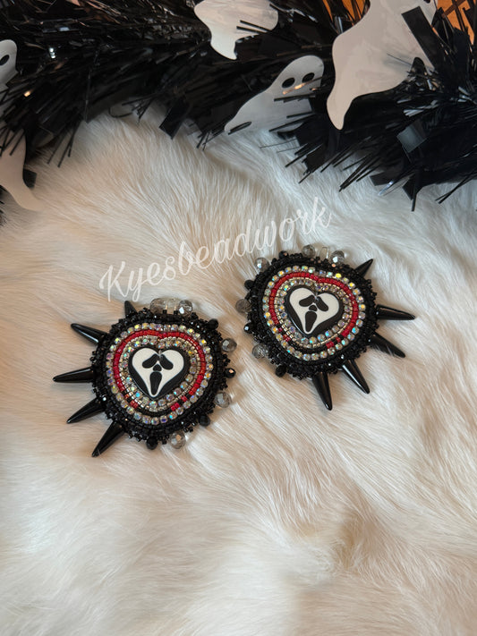 Scream Spiked Earrings