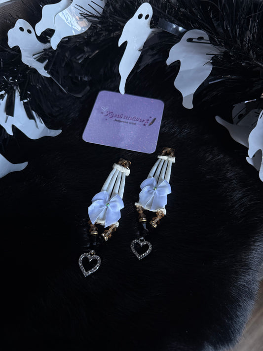 Neutral Dentalium Earrings