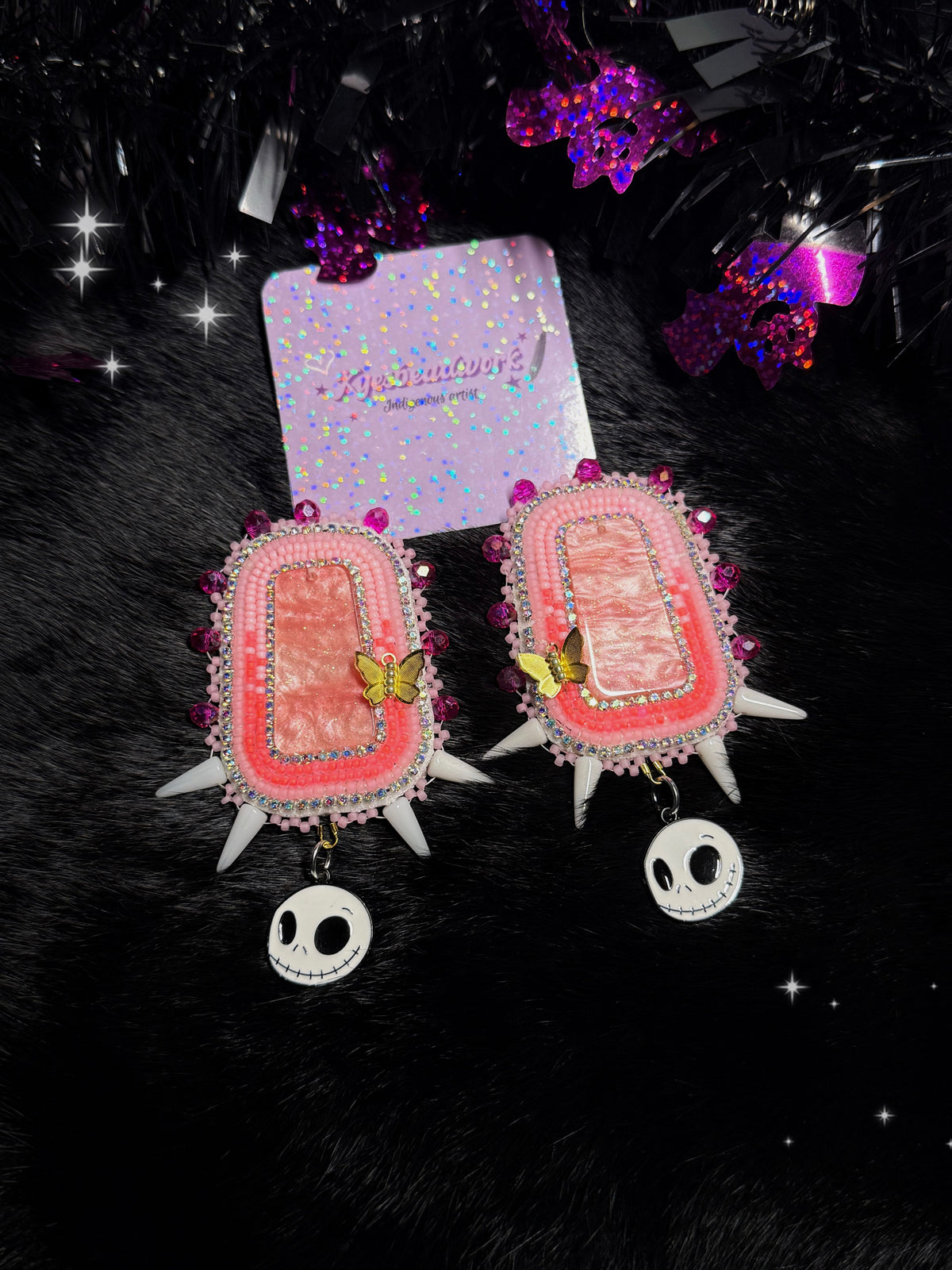 Jack Misty Spiked Earrings