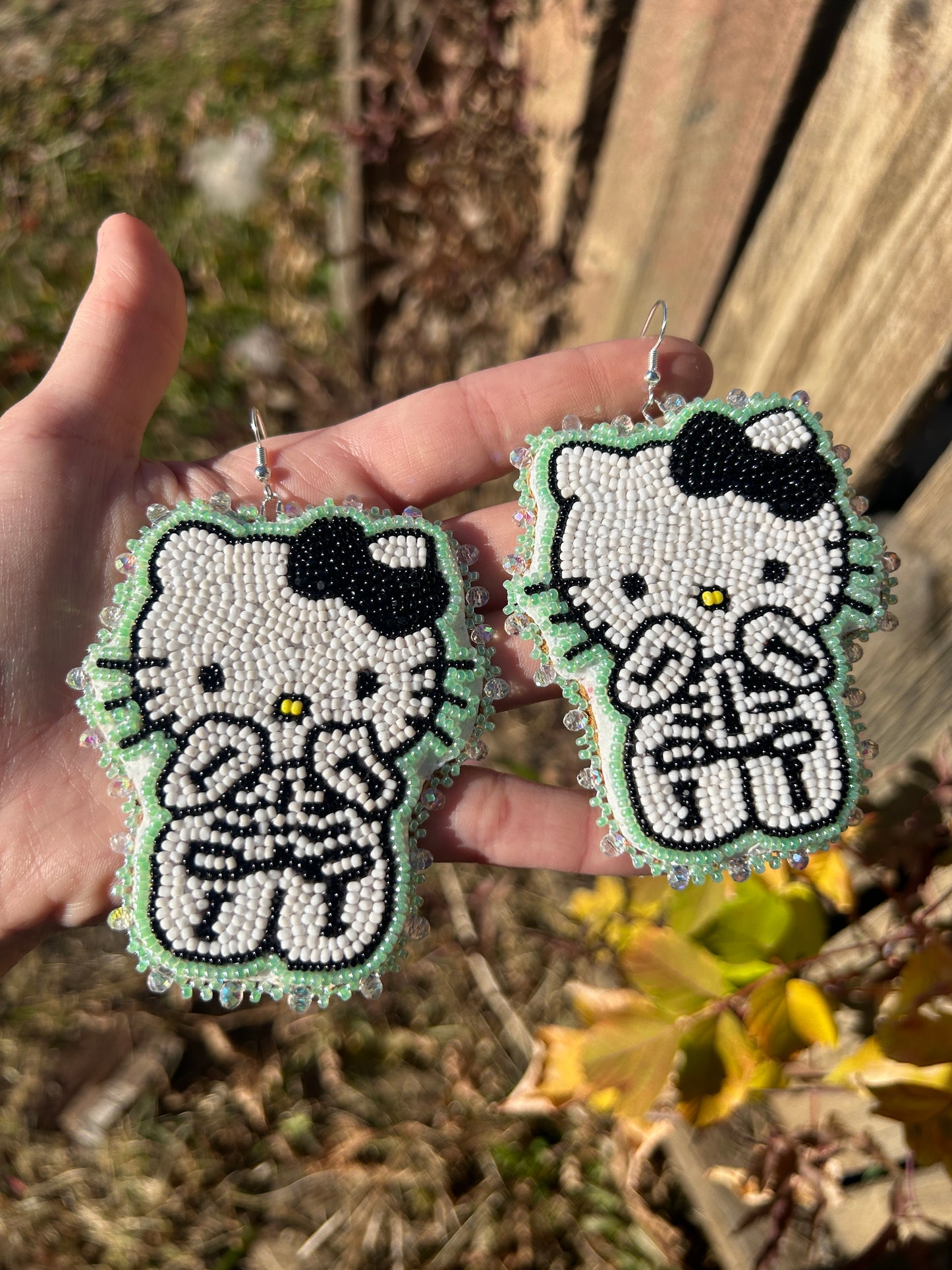 Hello Kitty Skeleton Earrings