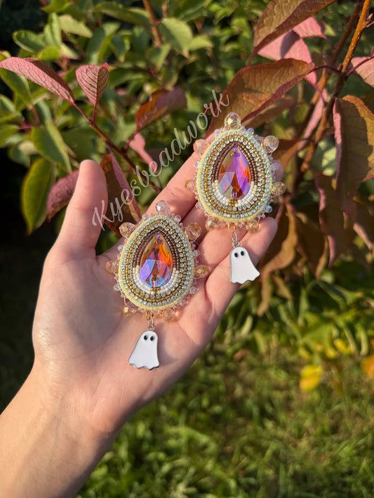 Fall Ghost Drop Earrings